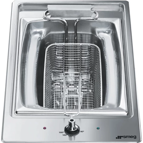 SMEG DOMINO OLAJSÜTŐ, 30 cm, inox