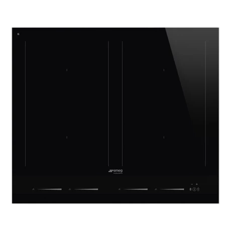 SMEG INDUKCIÓS FŐZŐLAP,Linea,60cm,4 booster,2 multizone zóna,9 fokozat,érintőszenz. vez.,egyenes élű üveg,fekete üveg