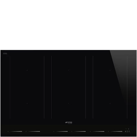 SMEG INDUKCIÓS FŐZŐLAP, Linea design, 80 cm, 6 főzőzóna, 3 MultiZone híd zóna, fekete üveg