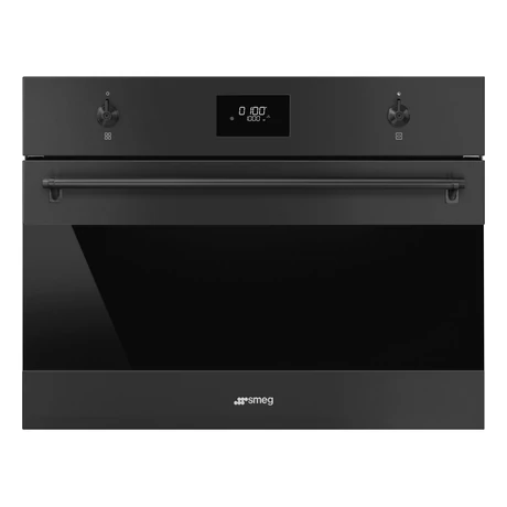 SMEG KOMPAKT MIKROHULLÁMÚ SÜTŐ, Classic design, 45 cm, fekete
