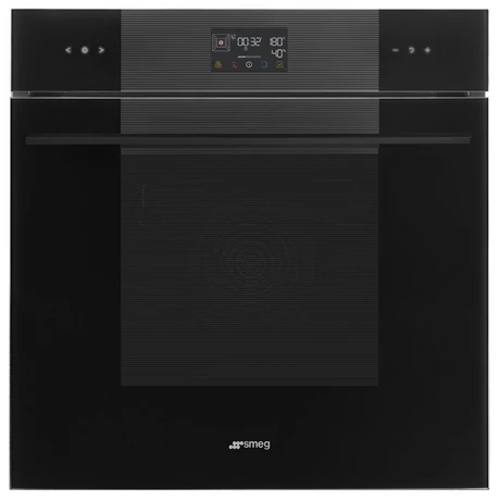 SMEG PIROLITIKUS KOMBINÁLT GŐZPÁROLÓ-SÜTŐ, Linea, 60 cm, pyro-steam, D02, mélyfekete üveg