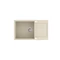 EVIDO Cubo XL 6S compact gránit mosogató, 860 x 500 mm, bézs