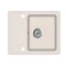 EVIDO Home 45S compact gránit mosogató, 575 x 460 mm, bézs