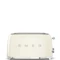 SMEG KENYÉRPIRÍTÓ, 50-es évek retro design, 4 szeletes, 6 fokozat, 3 program, bézs