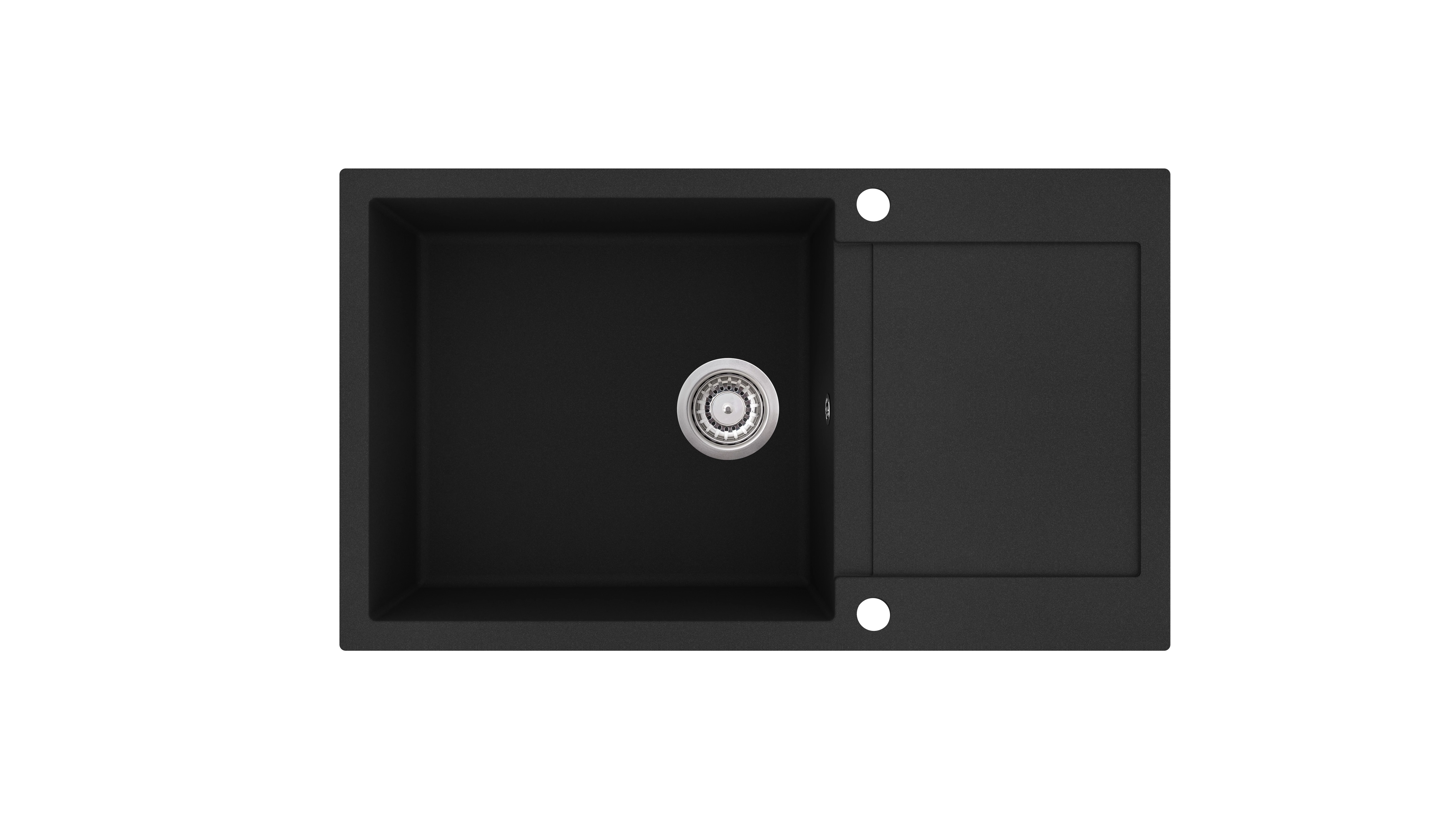 EVIDO Cubo XL 6S compact gránit mosogató, 860 x 500 mm, antracit