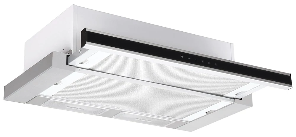 SILVERLINE 1350 NEW-LINE páraelszívó,inox / fekete üv.,érintőszenzor