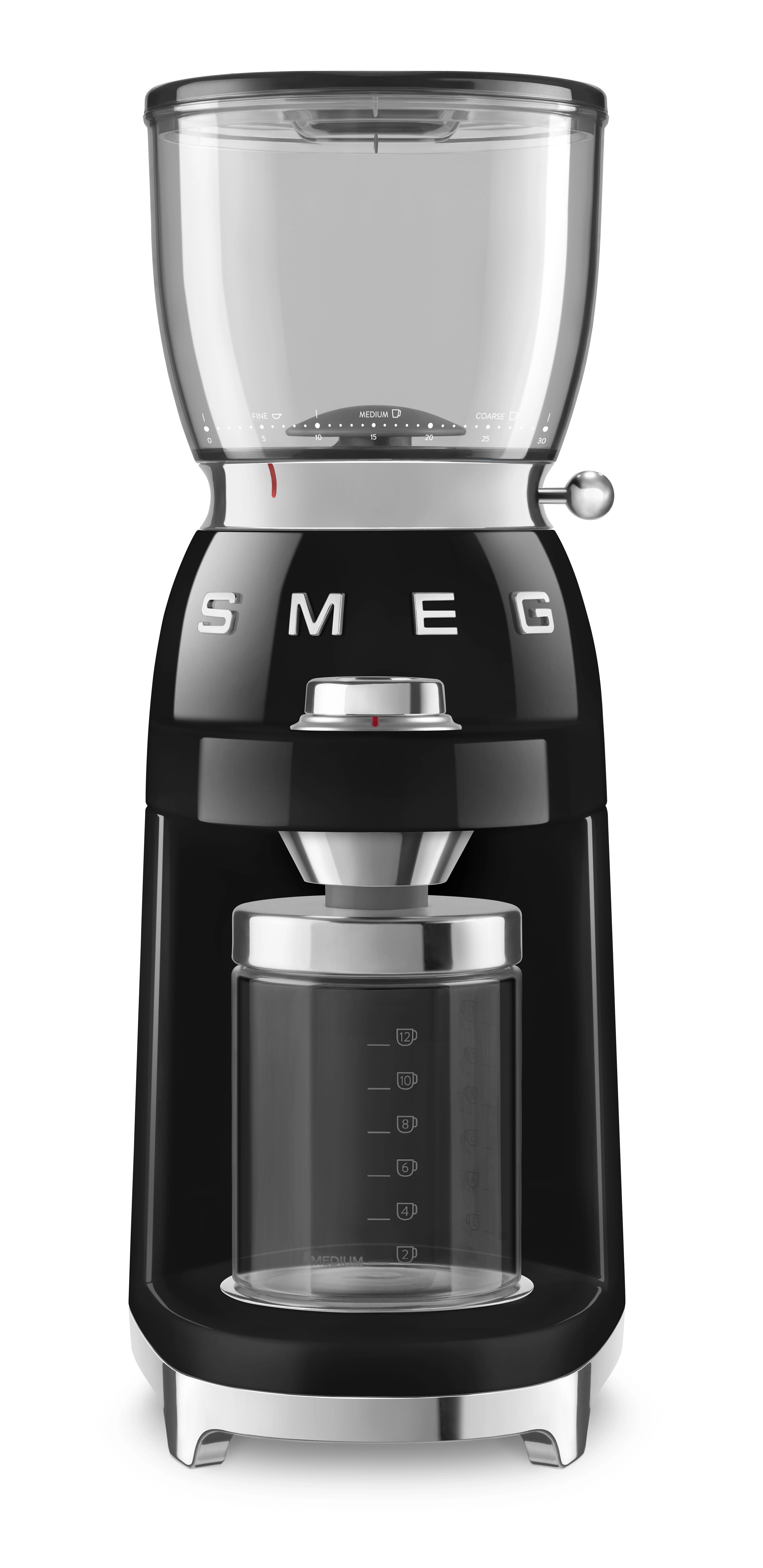 SMEG KÁVÉDARÁLÓ, 50-es évek retro design,150 W, fekete