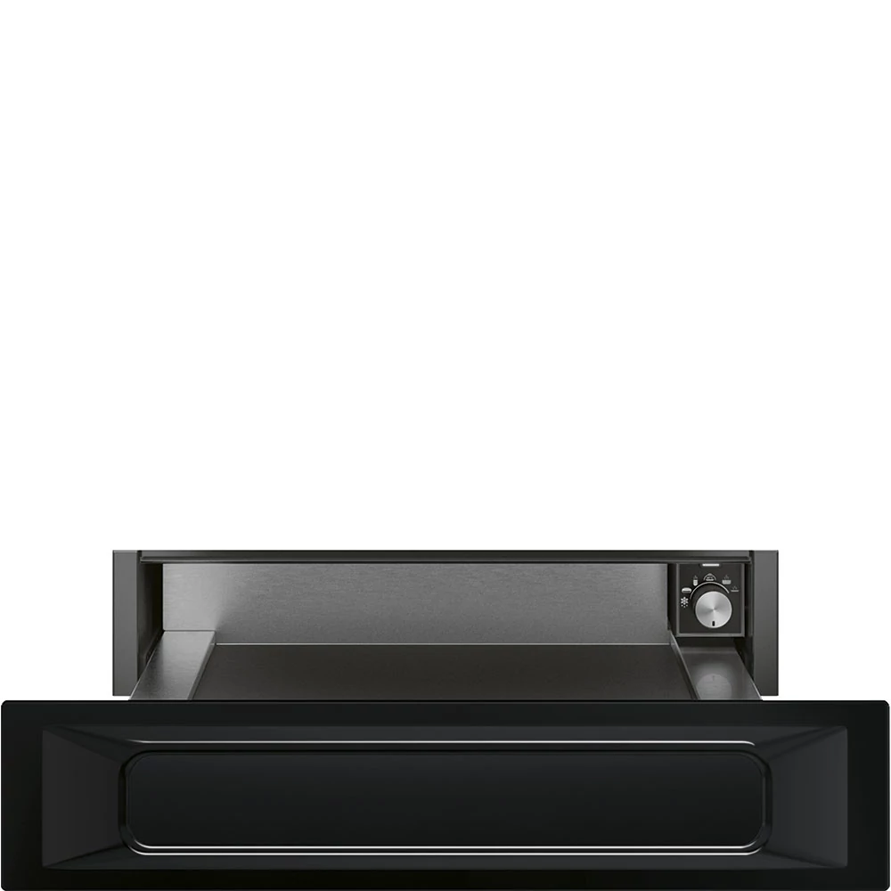 SMEG EDÉNYMELEGÍTŐ FIÓK, Victoria design, 15 cm, fekete