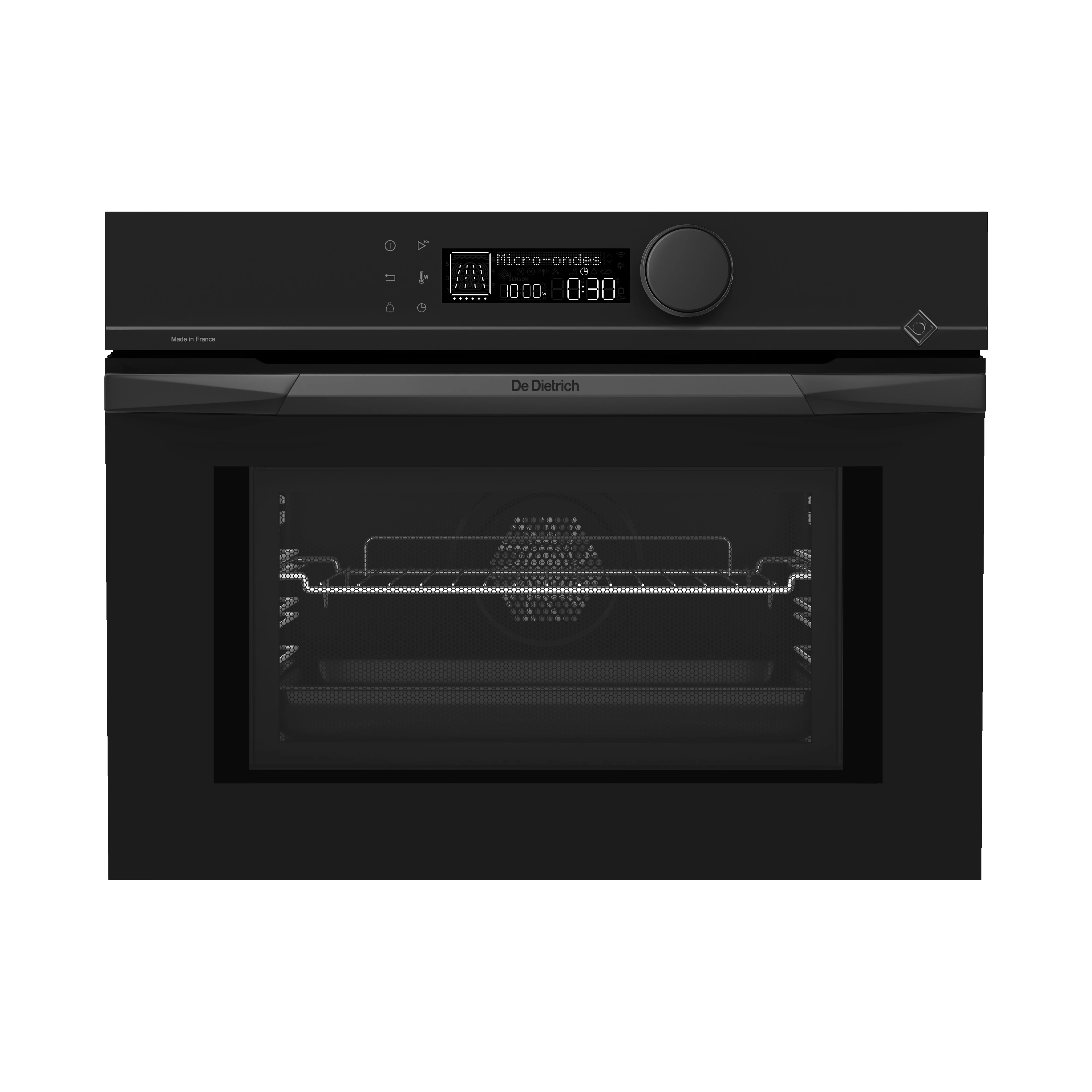 De Dietrich kompakt kombinált mikro-sütő, 40 l, 8 funkció, 20 auto recept, LCD, infinite black