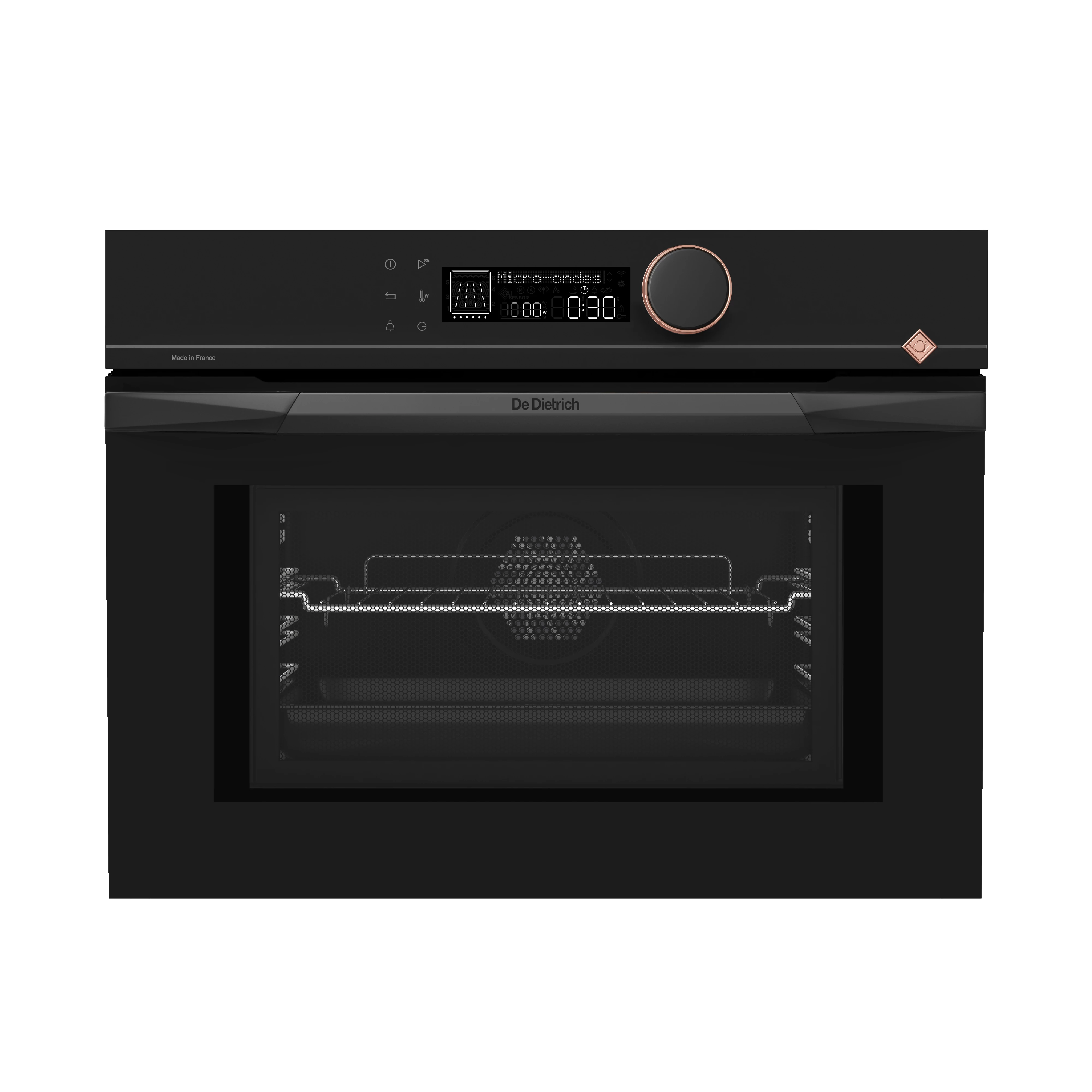 De Dietrich kompakt kombinált mikro-sütő, 40 l, 8 funkció, 20 auto recept, LCD, heritage