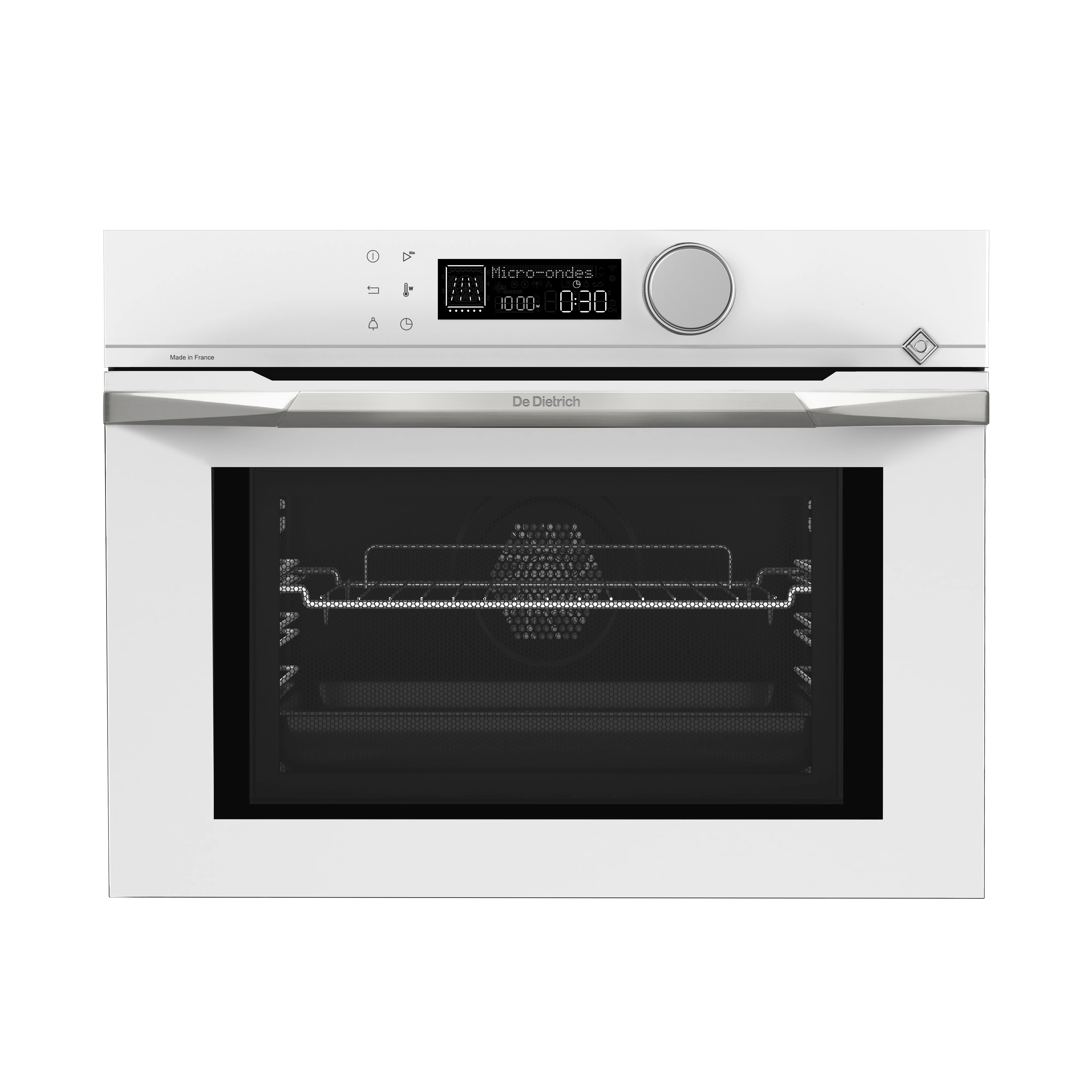 De Dietrich kompakt kombinált mikro-sütő, 40 l, 8 funkció, 20 auto recept, LCD, eternal white
