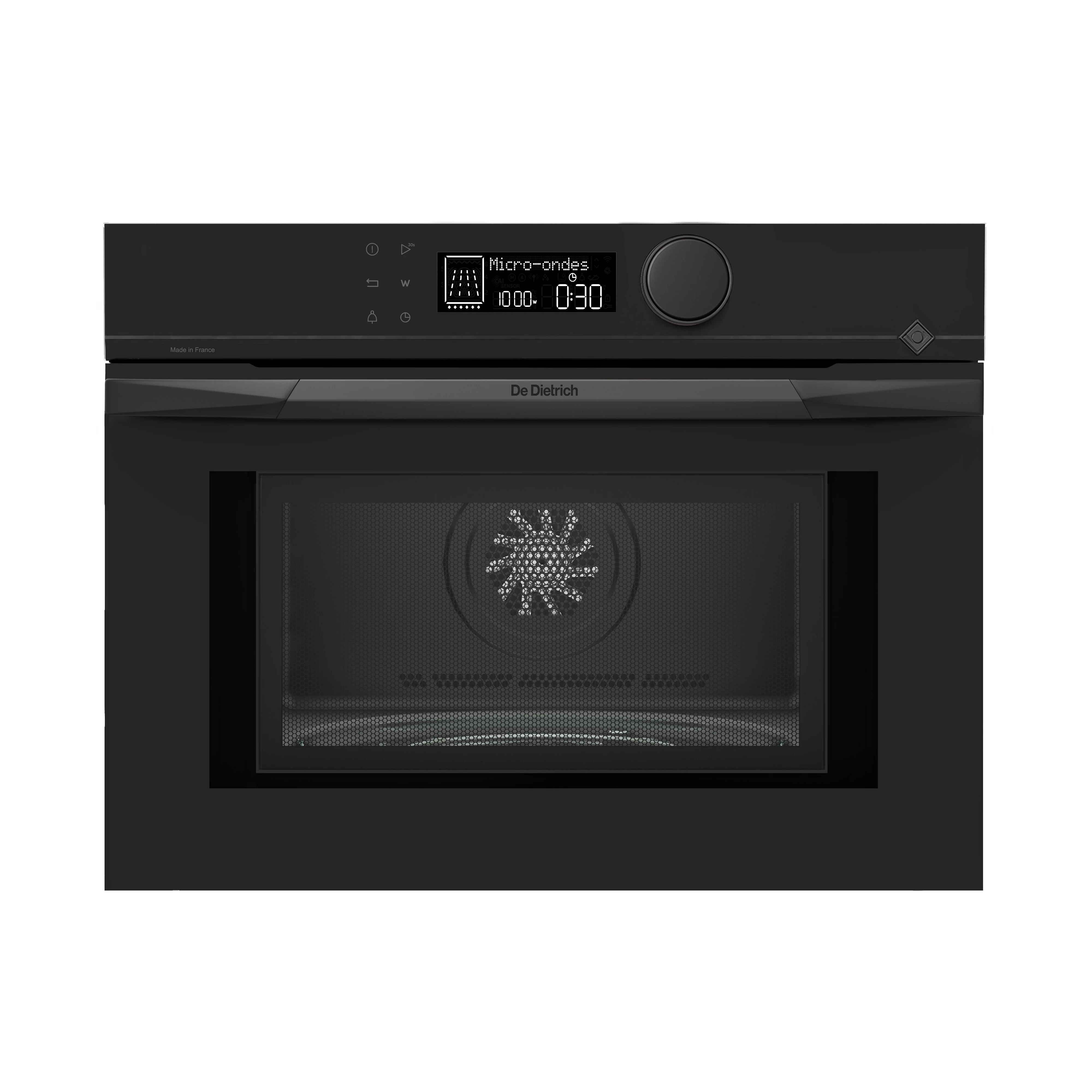 De Dietrich beépíthető mikrohullámú sütő, 40 l, 5 funkció, 10 auto recept, LCD, infinite black