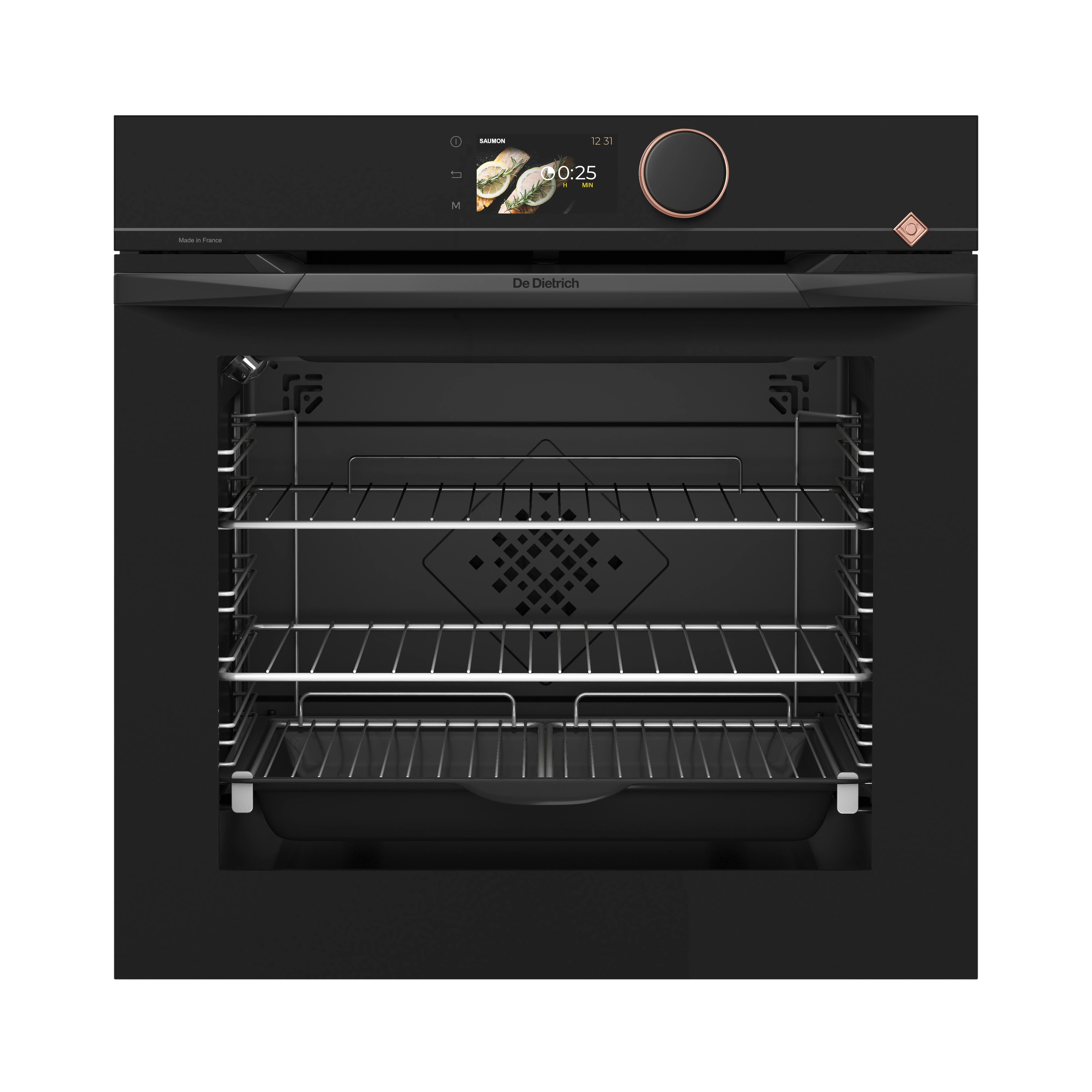 De Dietrich pirolitikus sütő, 73 l, 12 funkció, 122 auto recept, TFT, heritage