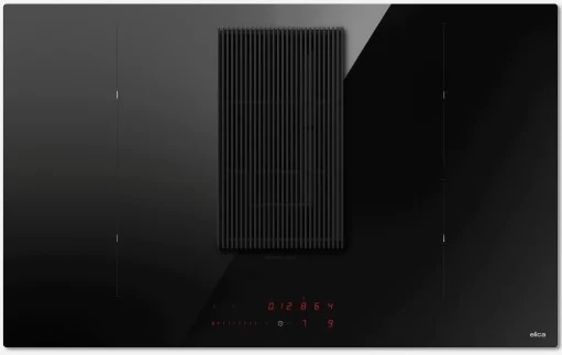 ELICA NIKOLATESLA PRIME S BL / A/80 páraelszívóval integrált indukciós főzőlap, 80 cm, külső kivezetés, fekete