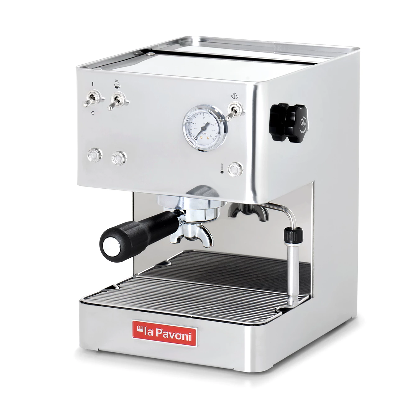La Pavoni Casa bar félautomata kávéfőző, inox