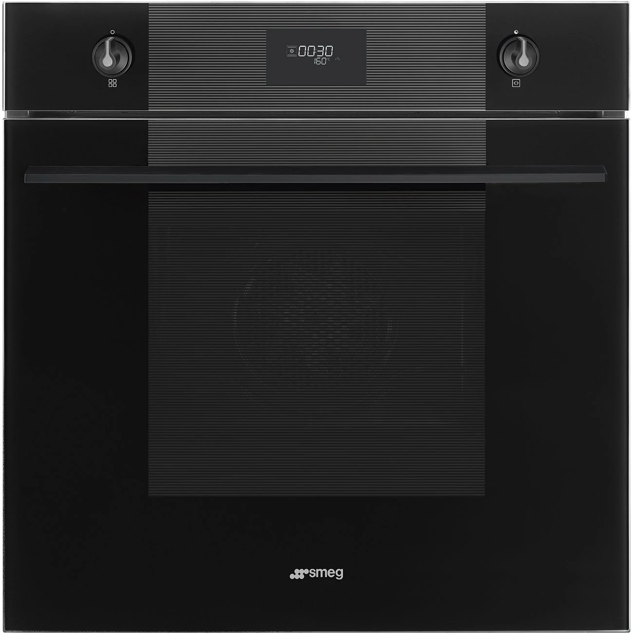 SMEG PIROLITIKUS HŐLÉGKEVERÉSES SÜTŐ, Linea design, 60 cm, CS LCD, mélyfekete üveg