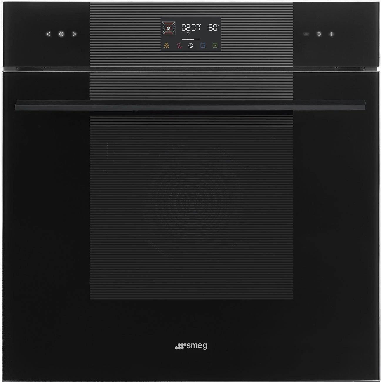 SMEG PIROLITIKUS HŐLÉGKEVERÉSES SÜTŐ, Linea design, Galileo, 60 cm, ES LCD, mélyfekete üveg