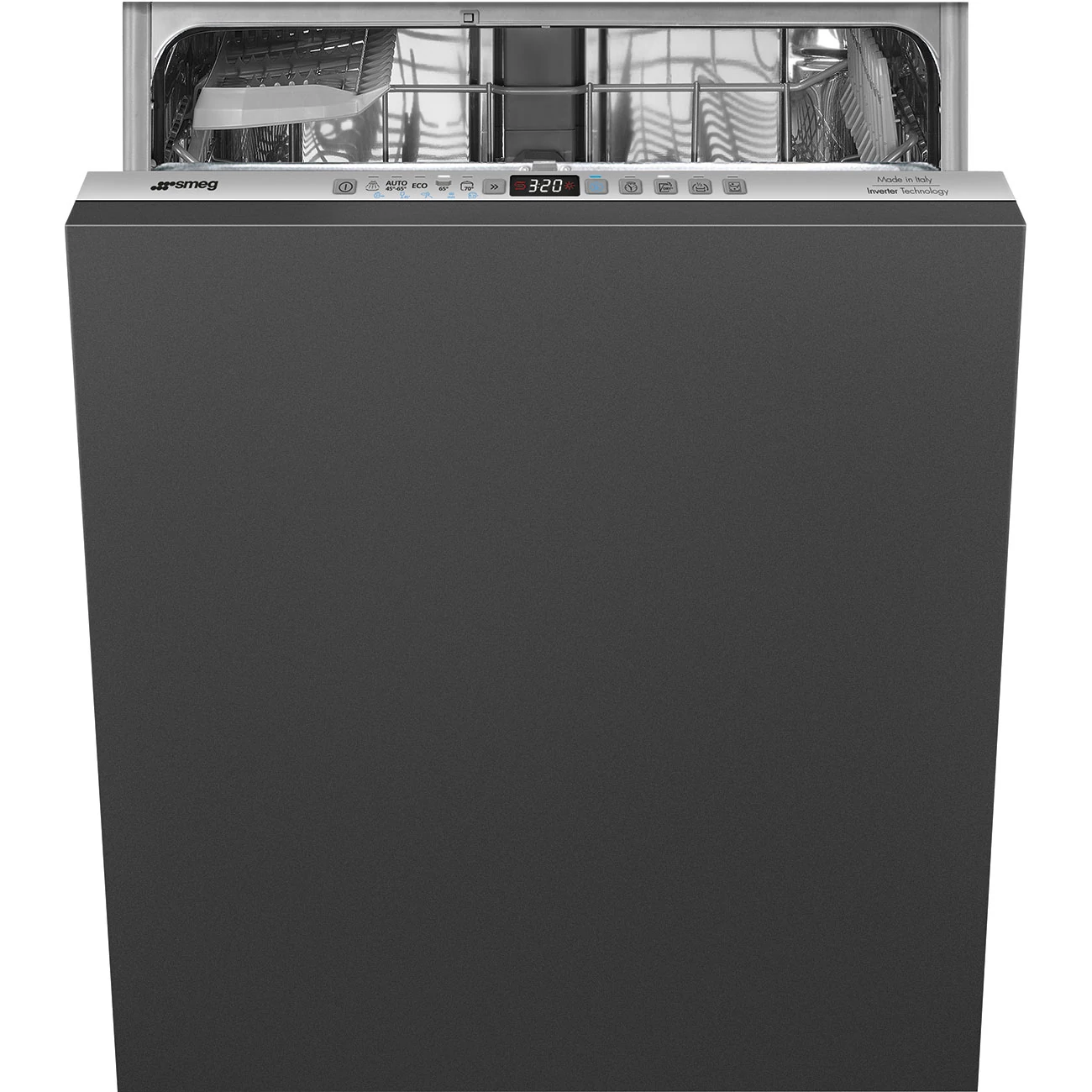 SMEG TELJESEN BEÉPÍTHETŐ MOSOGATÓGÉP,60 cm,maxi 86 cm magas,13 ter.,10 + 1 prog.,Silent,7hőm.,ActiveLight, Total Aquastop