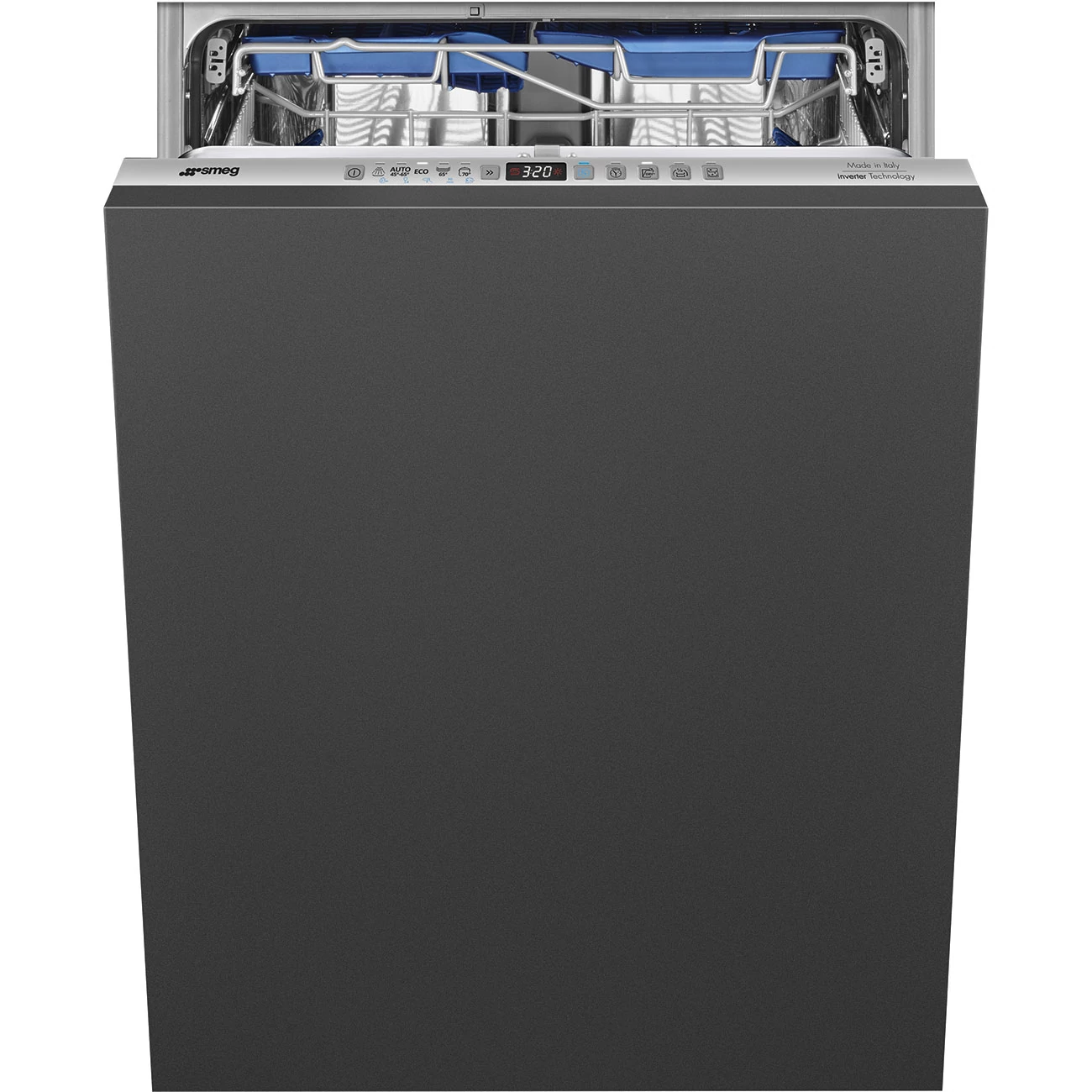 SMEG TELJESEN BEÉPÍTHETŐ MOSOGATÓGÉP,60cm,13ter.,10 + 1 prog.,Silent,7hőm.,ActiveLight,Total Aquastop