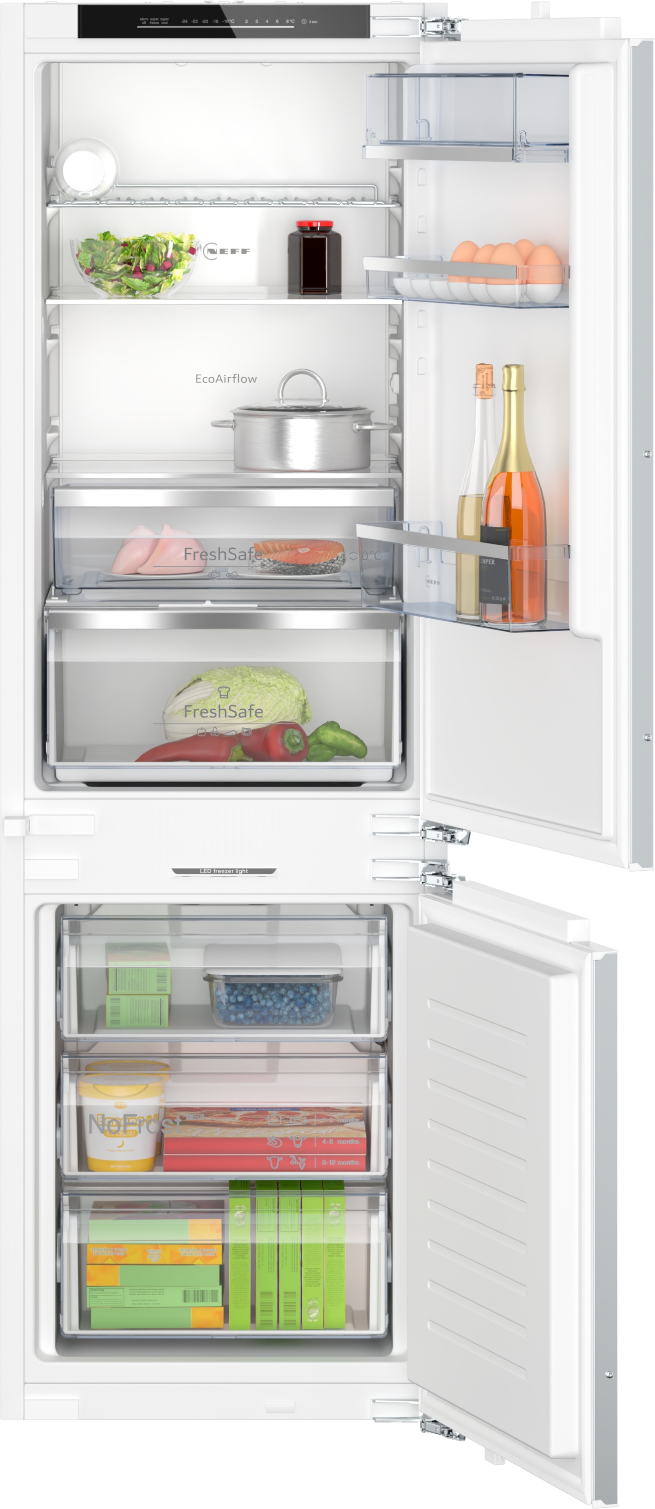 Neff KI7863DD0  built-in fridge-freezer with freezer at bottom